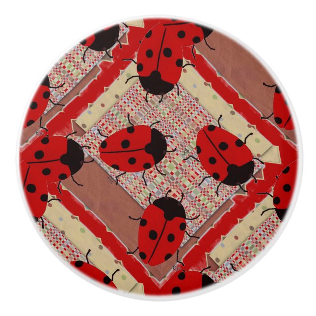 LADYBUGS CERAMIC KNOB (Front)