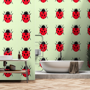 Ladybugs Custom Colour Wallpaper