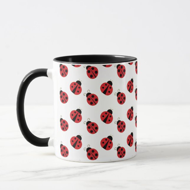 Ladybugs Design Coffee Mug (Left)