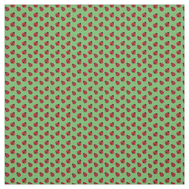 Ladybugs Design Fabric (Swatch)