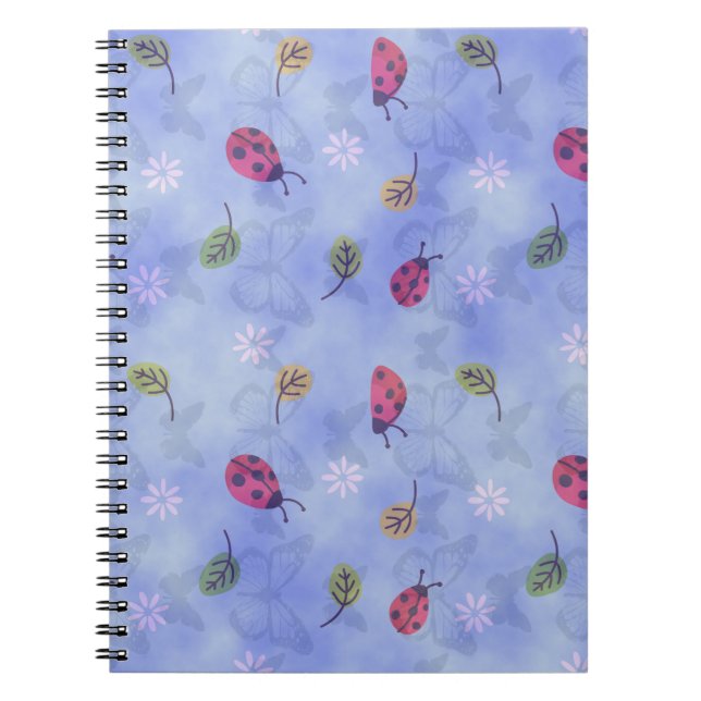 Ladybugs Flowers and Leaves Notebook (Front)