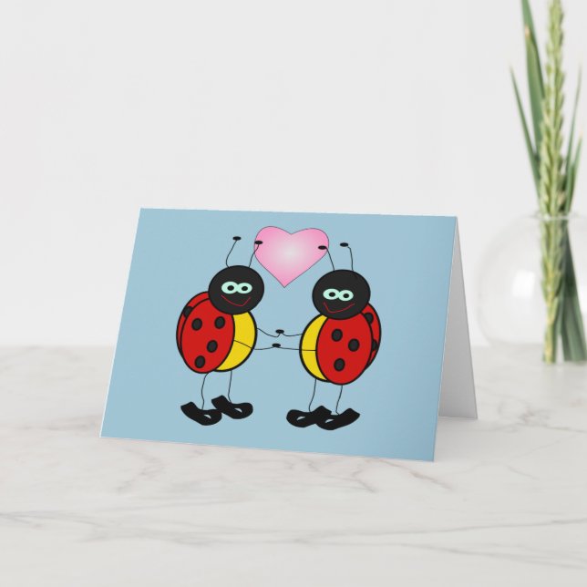 Ladybugs in Love Card (Front)