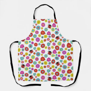 Ladybugs in the Garden Amongst the Flowers Apron