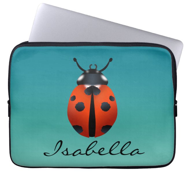 Ladybugs  laptop sleeve (Front)