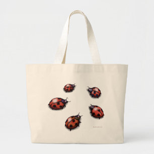 Ladybugs Large Tote Bag