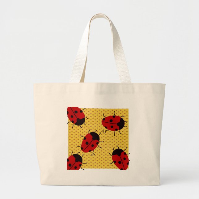 LADYBUGS LARGE TOTE BAG (Front)