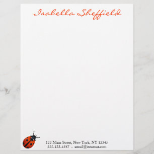 Ladybugs Letterhead