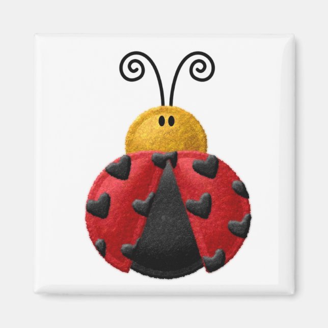 LADYBUGS Locker Magnets, Refrigerator Magnet (Front)