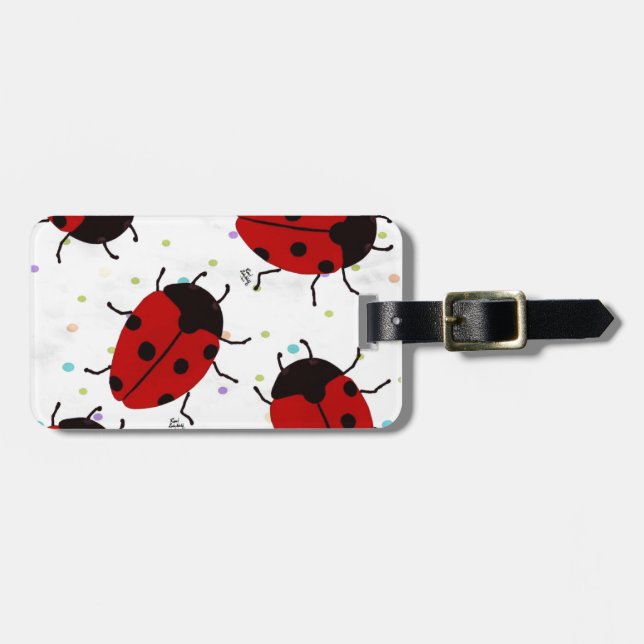LADYBUGS LUGGAGE TAG (Front Horizontal)