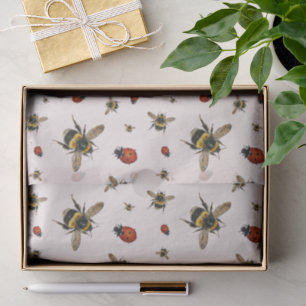 Ladybugs n Bees pattern tissue paper