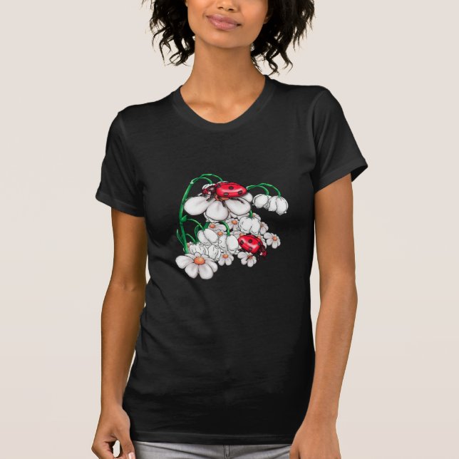 ladybugs on flors T-Shirt (Front)