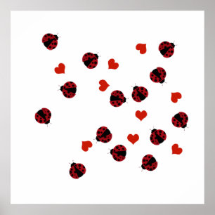 ladybugs pattern decor