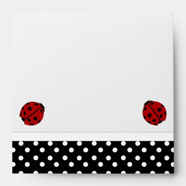 Ladybugs & Polka Dot Envelope (Front)