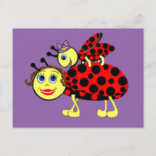 Ladybugs Postcard