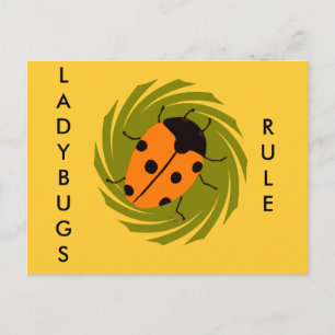 Ladybugs Postcard