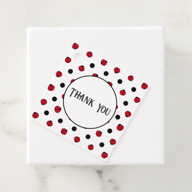 Ladybugs retro polka dots      favour tags (In Situ)