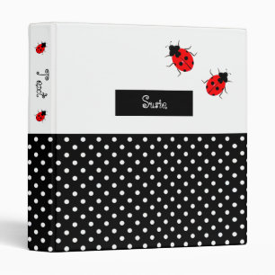 Ladybugs School Subject Binder 3 Ring