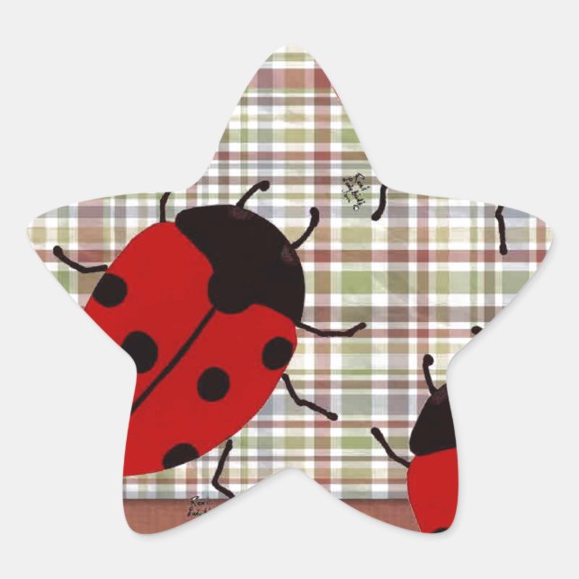 LADYBUGS STAR STICKER (Front)