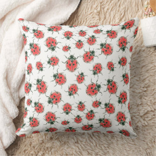 Ladybugs Throw Pillow