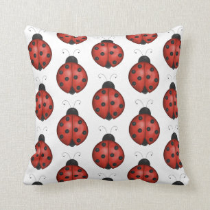 Ladybugs Throw Pillow