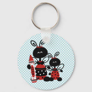 Ladybugs with Colour Teacher's Key Chain