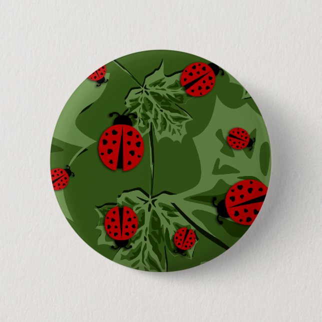 ladybugz. 2 inch round button (Front)