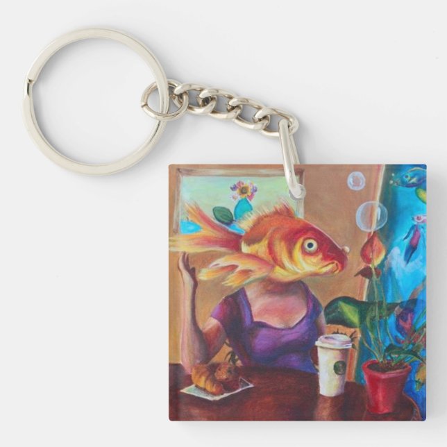 Ladyfish Series Coffee Shop Keychain (Front)