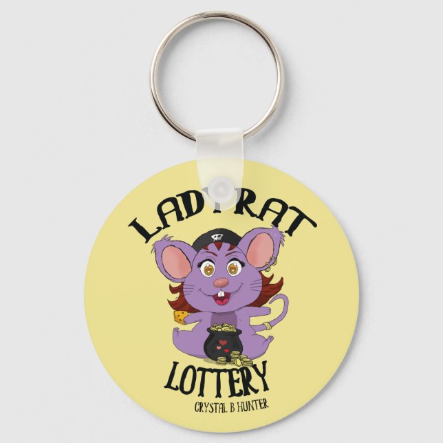 Ladyrat Gold Keychain (Front)