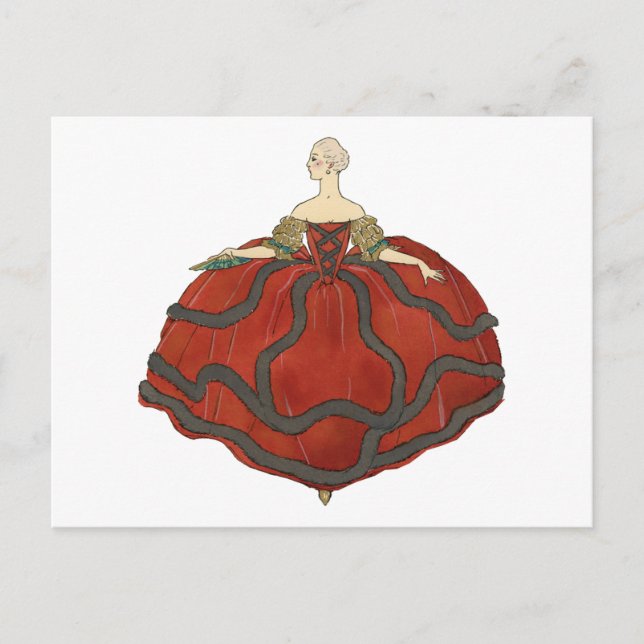 Lady's Ball Gown Postcard (Front)