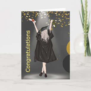 Ladys College Graduation Card