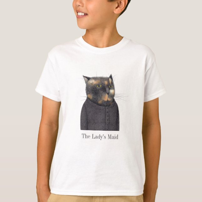 LADY'S MAID CAT Boys' Basic T-Shirt (Front)