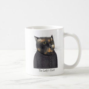 LADY'S MAID CAT White Mug + Text