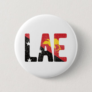 Lae with Papua New Guinea Flag 2 Inch Round Button