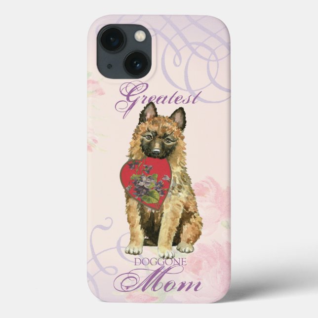 Laekenois Heart Mom Case-Mate iPhone Case (Back)