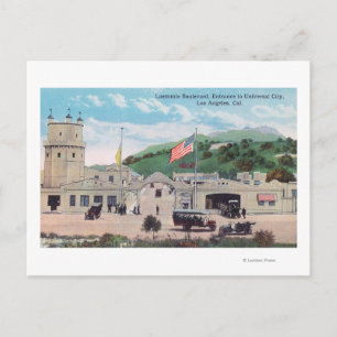 Laemmle Boulevard View of Universal City Postcard