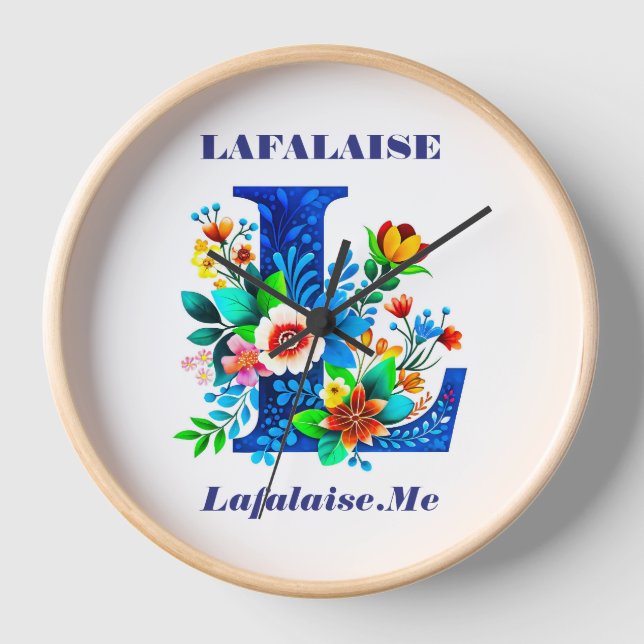 LAFALAISE FAMILY Clock #280926 (Front)