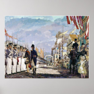 Lafayette and the National Guard by Ken Riley Poster