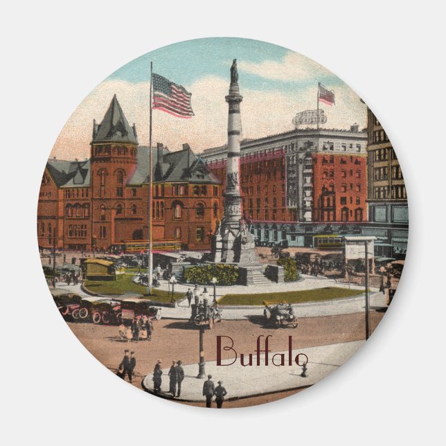 Lafayette Carré Vintage Magnet Buffalo (Devant)