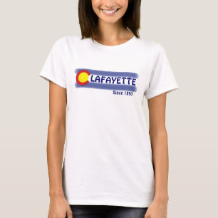 Lafayette Colorado local flag ladies tee