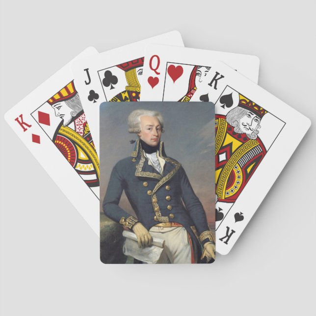 Lafayette Deck of Cards, Marquis de Lafayette Playing Cards (Back)