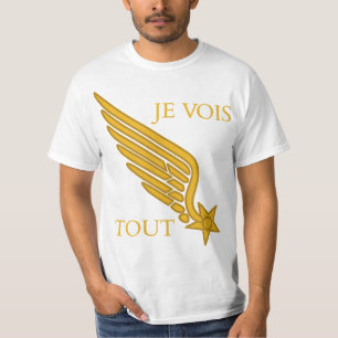 Lafayette Escadrille Pilot's Collar Insignia WW1 T-Shirt