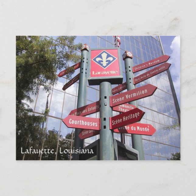 Lafayette, Louisiana Postcard (Front)