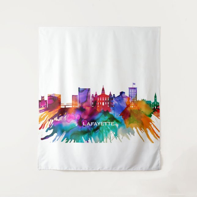 Lafayette Skyline Tapestry (Front)