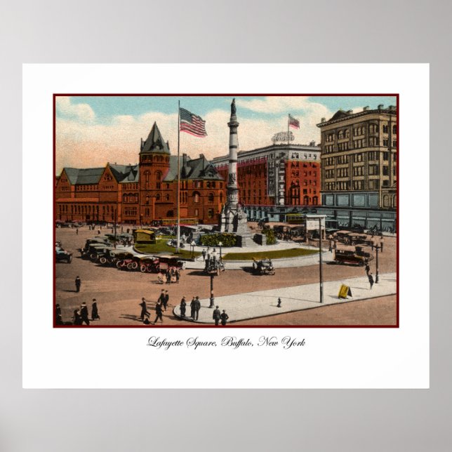 Lafayette Square Vintage Buffalo Poster (Front)