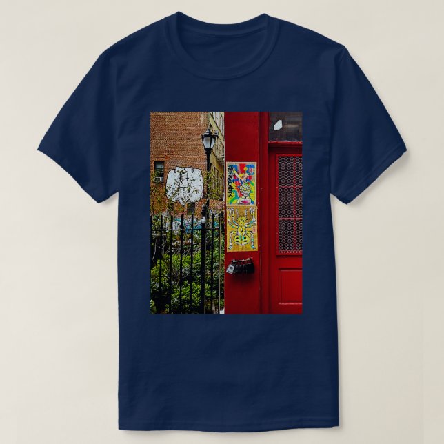 Lafayette Street Graffiti Manhattan NYC T-Shirt (Design Front)