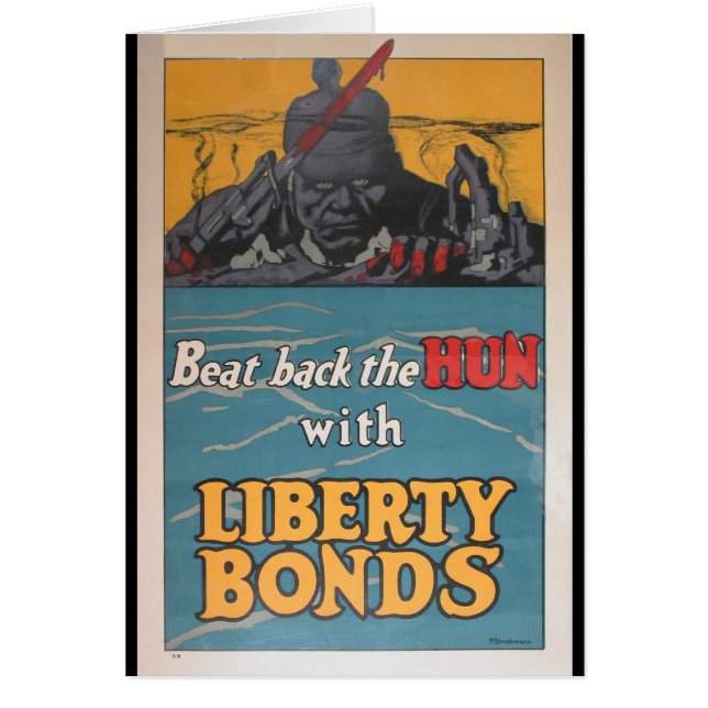 L'affiche de propagande "a battu de retour l'hun" (Devant)