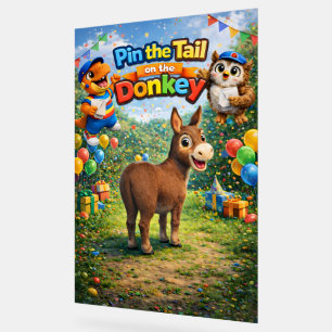 L'affiche du jeu de fête deluxe queue de l'âne de