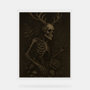 L'affiche Skull a Gothic Dark Academia