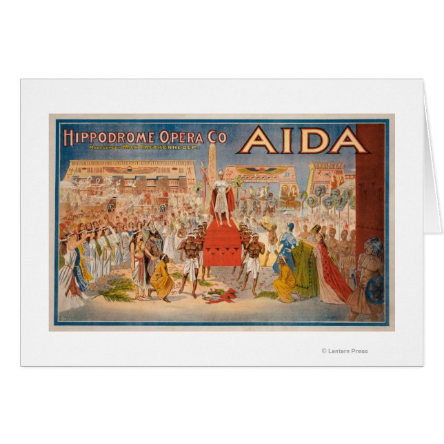 L'affiche théâtrale Spectacle Aida (Devant horizontal)