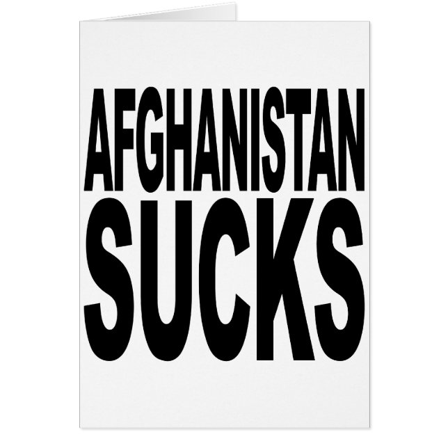 L'Afghanistan suce (Devant)
